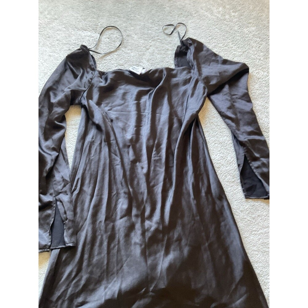 Princess Molly Dress Black Off Shoulder Long Sleeve Mini Dress Women’s Size 10